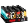 Barquette De 24 Briquets Djeep Assortis - Ripped Paper -Fournitures Pour Fumeurs barquette de 24 briquets djeep assortis ripped paper