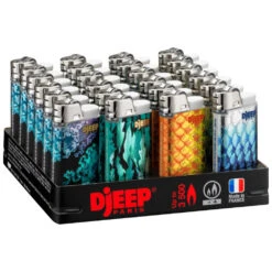 Barquette De 24 Briquets Djeep Assortis - Underwater