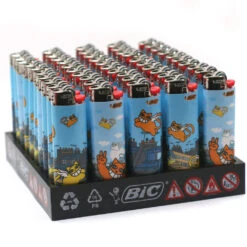 Bic Barquette De 50 Briquets J26 Chat Toits
