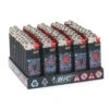 Bic Barquette De 50 Briquets Mini J25 Neon Rock -Fournitures Pour Fumeurs barquette de 50 briquets mini j25 neon rock