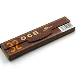Boite 32 Carnets De Feuille OCB Slim Non Blanchis + Tips -Fournitures Pour Fumeurs boite 32 carnets de feuille ocb slim non blanchis tips 2