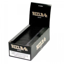 Boite De 25 Carnets De Feuilles à Rouler - Rizla Black -Fournitures Pour Fumeurs boite de 25 carnets de feuilles a rouler rizla black 3