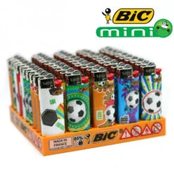Boite De 50 Briquets Mini BIC - Collection Football -Fournitures Pour Fumeurs boite de 50 briquets mini bic collection football 2