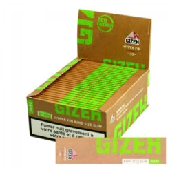 Fournitures Pour Fumeurs -Fournitures Pour Fumeurs boite de 50 carnets de feuille a rouler gizeh pure king size slim 1