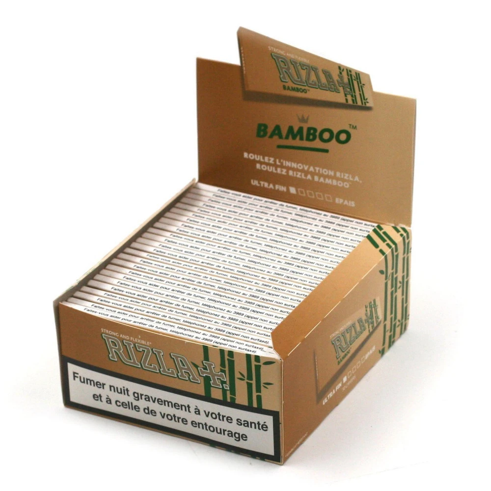 Boite De 50 Carnets De Feuilles Slim Rizla Bamboo 4 Boite De 50 Carnets De Feuilles Slim Rizla Bamboo – Image 2