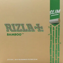 Boite De 50 Sachets De Filtres Slim - Rizla Bamboo -Fournitures Pour Fumeurs boite de 50 sachets de filtres slim rizla bamboo 4