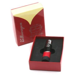 Briquet Cylindre Bicolore Volkswagen Rouge Et Noir -Fournitures Pour Fumeurs briquet cylindre bicolore volkswagen rouge et noir 3