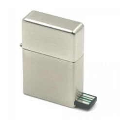 Briquet USB E-flame - Couleur Aluminium -Fournitures Pour Fumeurs briquet usb e flame couleur aluminium 2