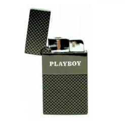 Champ Briquet Windproof - Logo Playboy Anthracite
