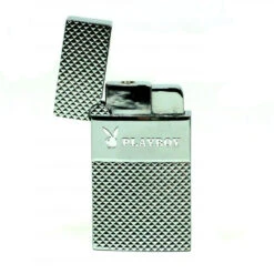 Champ Briquet Windproof - Logo Playboy Inox -Fournitures Pour Fumeurs briquet windproof logo playboy inox 2