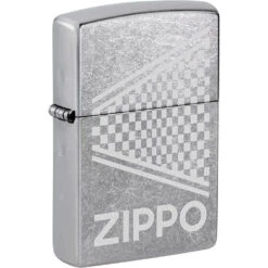Briquet Zippo Street Chrome Checkered 8 Briquet Zippo Street Chrome Checkered -Fournitures Pour Fumeurs briquet zippo street chrome checkered 1