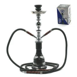 Chicha Al Malik - Double Tuyaux - Argent