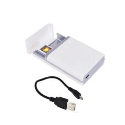 Champ Etui à Cigarettes Avec Allume-Cigarette - Blanc 8 Champ Etui à Cigarettes Avec Allume-Cigarette - Blanc -Fournitures Pour Fumeurs etui a cigarettes avec allume cigarette blanc 2