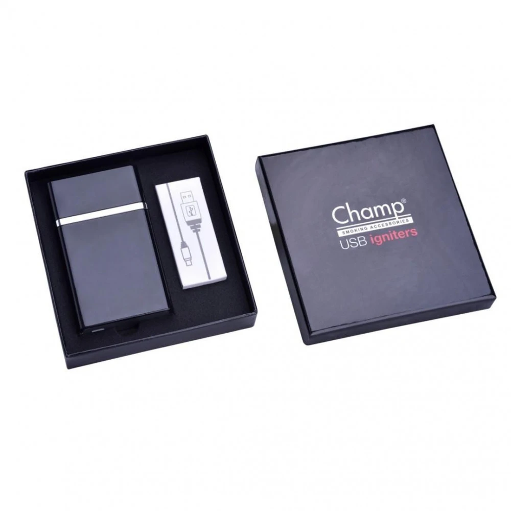 Champ Etui à Cigarettes Avec Allume-Cigarette - Noir 4 Champ Etui à Cigarettes Avec Allume-Cigarette - Noir – Image 2