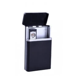 Champ Etui à Cigarettes Avec Allume-Cigarette - Noir 11 Champ Etui à Cigarettes Avec Allume-Cigarette - Noir -Fournitures Pour Fumeurs etui a cigarettes avec allume cigarette noir 4