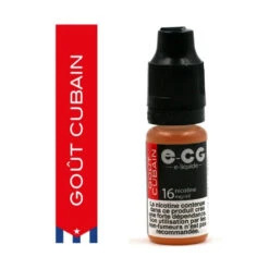 Lot De 5 Flacons E-CG - Cubain 16 Mg/ml -Fournitures Pour Fumeurs lot de 5 flacons e cg cubain 16 mg ml 2