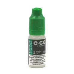 Lot De 5 Flacons E-CG - Goût Menthe Chloro 3 Mg/ml -Fournitures Pour Fumeurs lot de 5 flacons e cg gout menthe chloro 3 mg ml 3