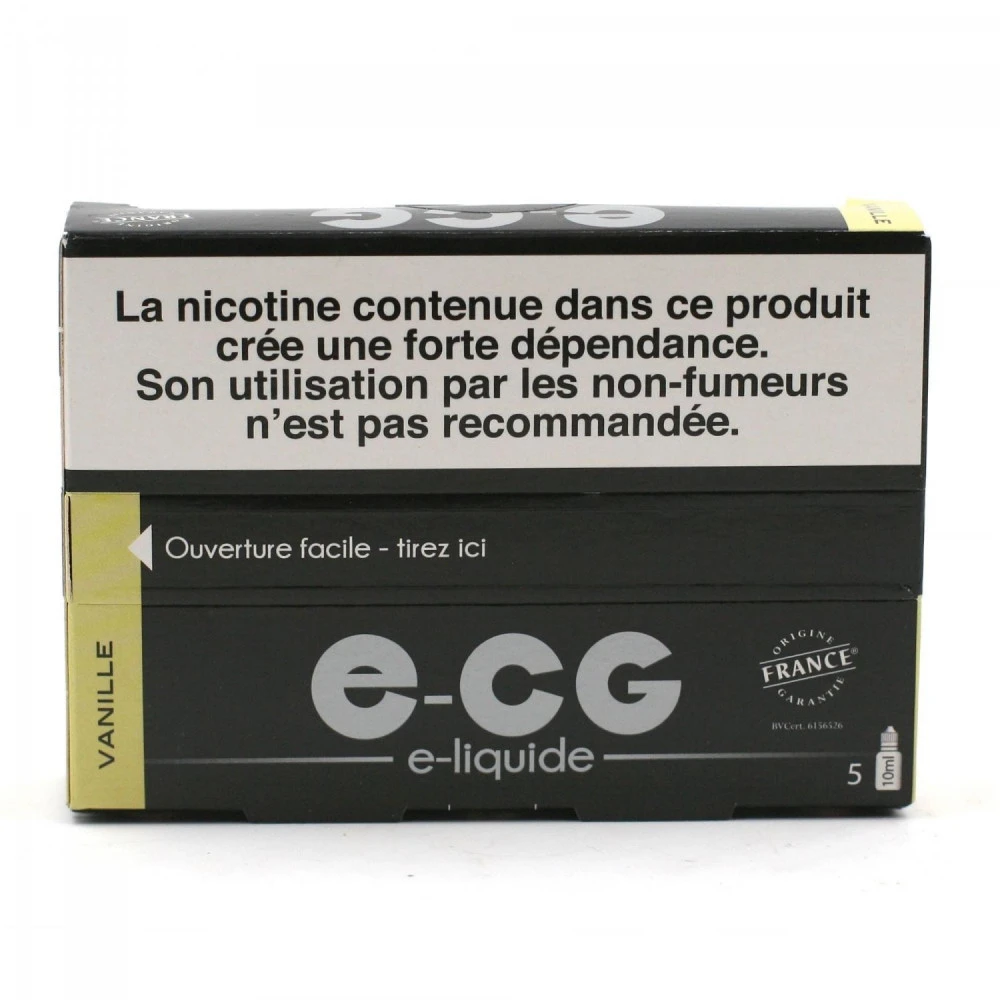 Lot De 5 Flacons E-CG - Goût Vanille 11 Mg/ml 4 Lot De 5 Flacons E-CG - Goût Vanille 11 Mg/ml – Image 2
