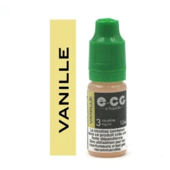 Lot De 5 Flacons E-CG - Goût Vanille 3 Mg/ml -Fournitures Pour Fumeurs lot de 5 flacons e cg gout vanille 3 mg ml 2