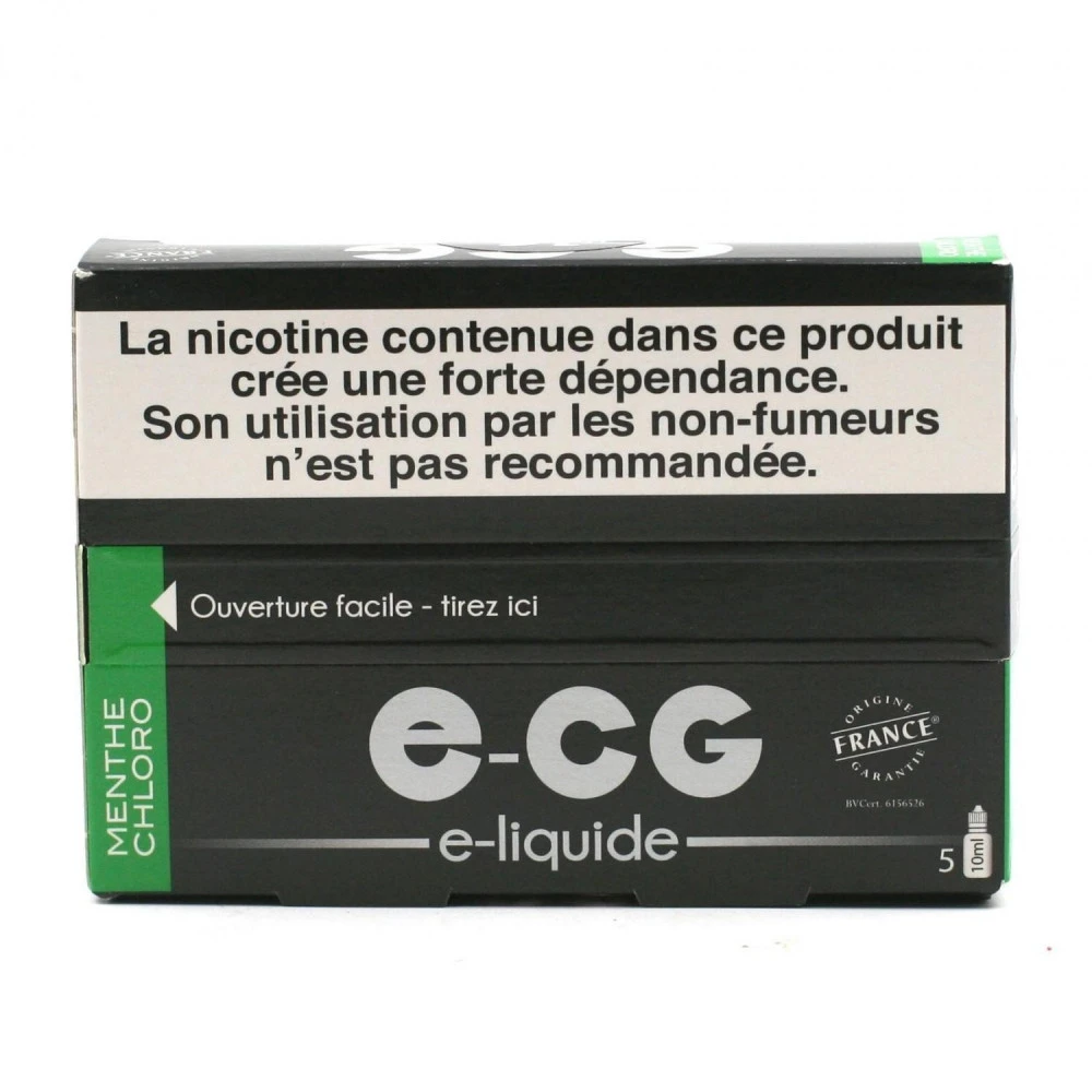 Lot De 5 Flacons E-CG - Menthe Chloro 16 Mg/ml 4 Lot De 5 Flacons E-CG - Menthe Chloro 16 Mg/ml – Image 2