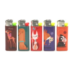 Lot De 50 Briquets Mini Cricket Motif – Animaux -Fournitures Pour Fumeurs lot de 50 briquets mini cricket motif animaux 1