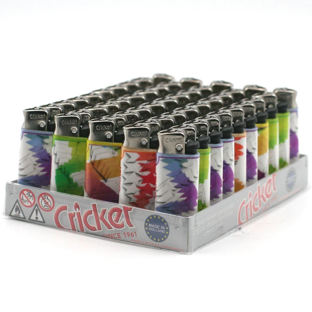 Lot De 50 Briquets Mini Cricket Motif – Spiral 3 Lot De 50 Briquets Mini Cricket Motif – Spiral