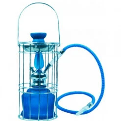 Narguilé (ZLX-066 NEON) Bleu 30 Cm Avec Cage