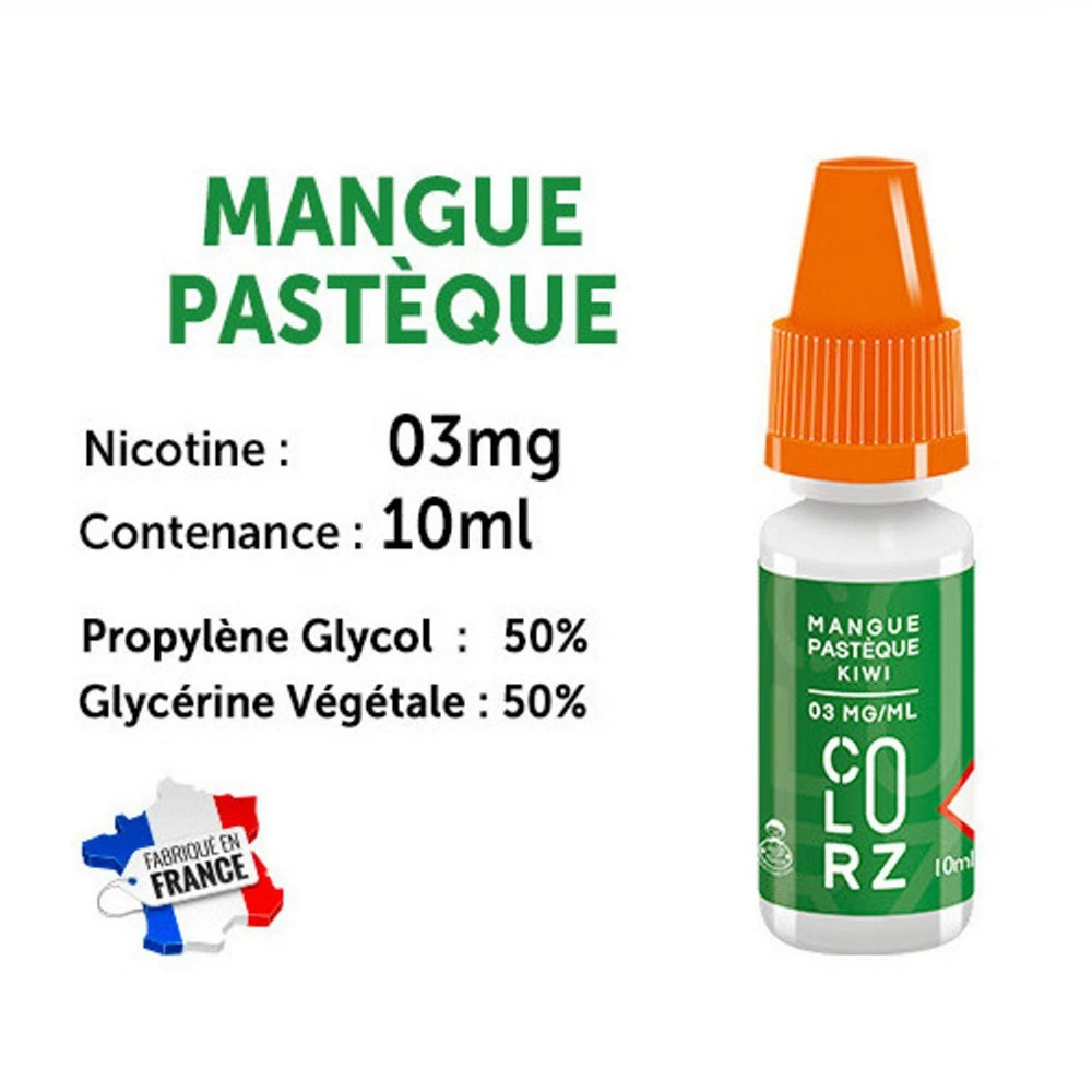 Vap Nation Colorz Lot De 5 Liquides - Mangue Pastèque Kiwi 3 Mg 3 Vap Nation Colorz Lot De 5 Liquides - Mangue Pastèque Kiwi 3 Mg