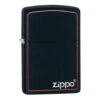 Zippo 218ZB Matte Black Red 60001437 -Fournitures Pour Fumeurs zippo 218zb matte black red 60001437