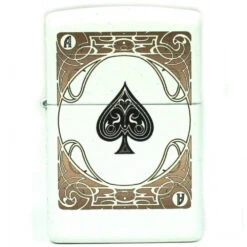 Zippo Blanc - As De Pique -Fournitures Pour Fumeurs zippo blanc as de pique 3