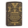 Zippo Design Scroll Art Déco Marron 60005290 -Fournitures Pour Fumeurs zippo design scroll art deco marron 60005290